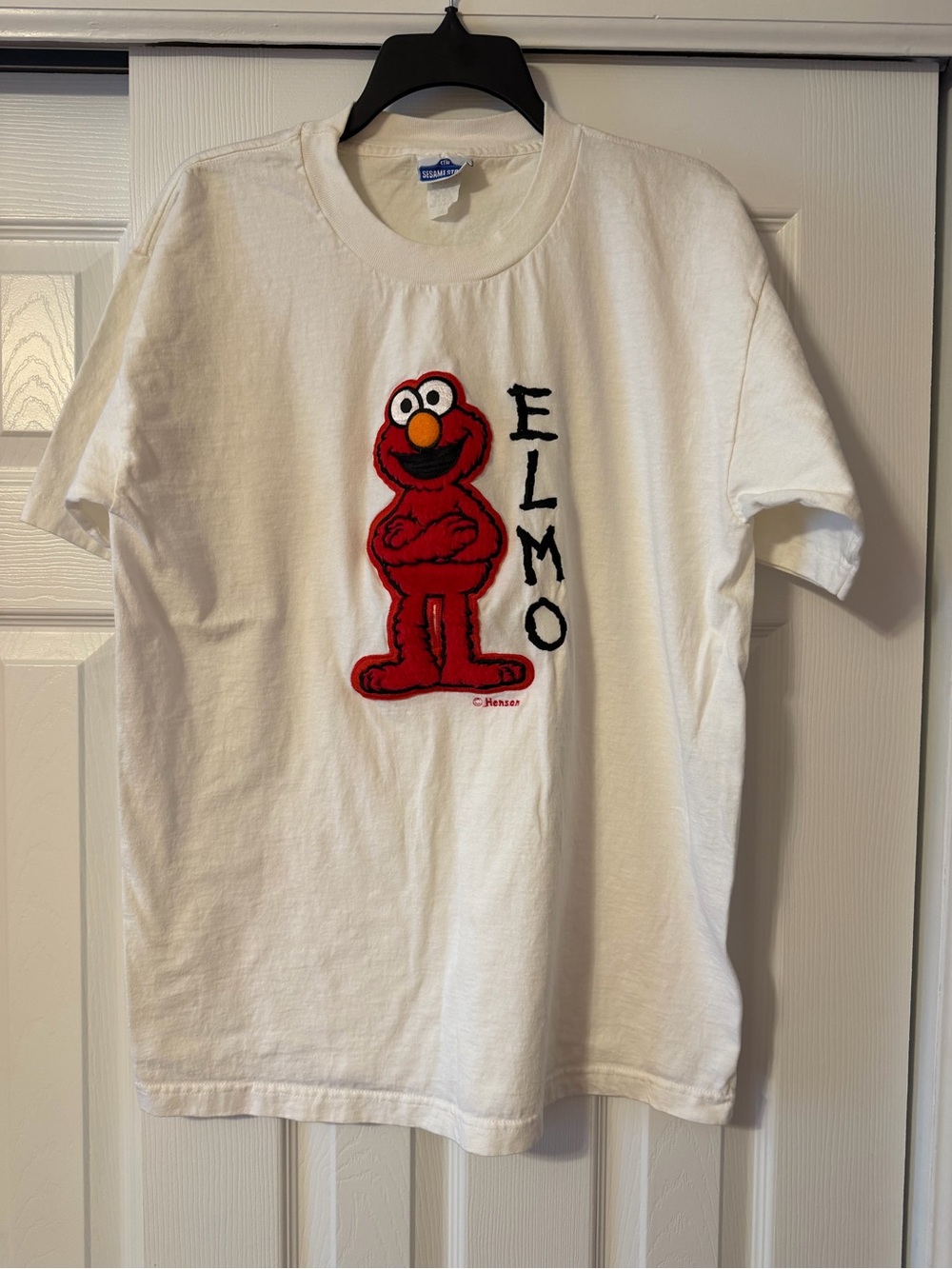 Sesame Street Blue Logo Crewneck - White Tee